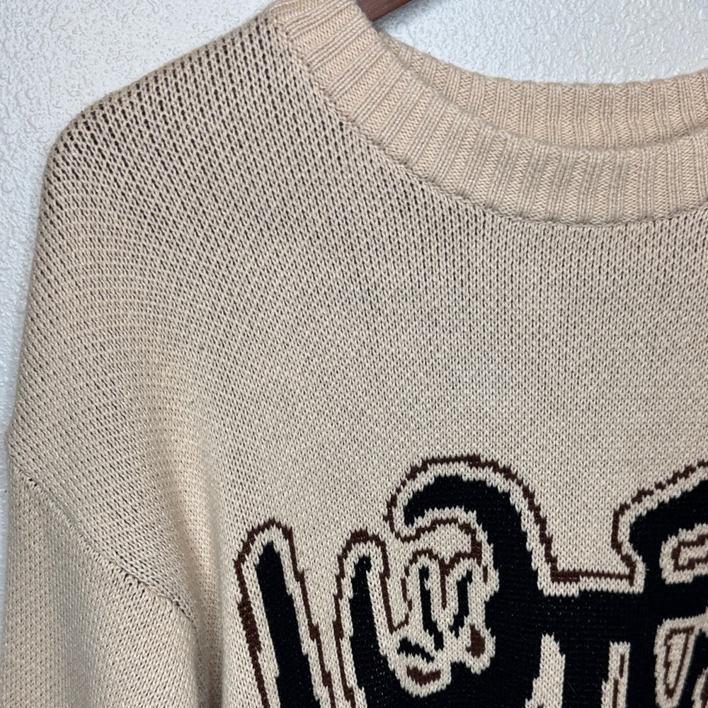 LOITER Rodeo Knit Sweater Men’s‎ XS | Graphic Distressed Streetwear Pullover - Picture 4 of 15